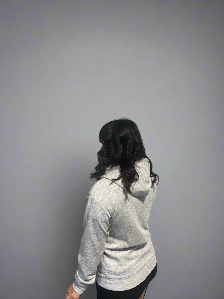 Grey Quarter Snap Hoodie