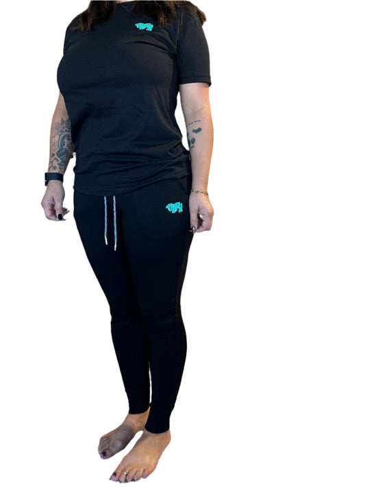 Woman's Black Comfy Joggers