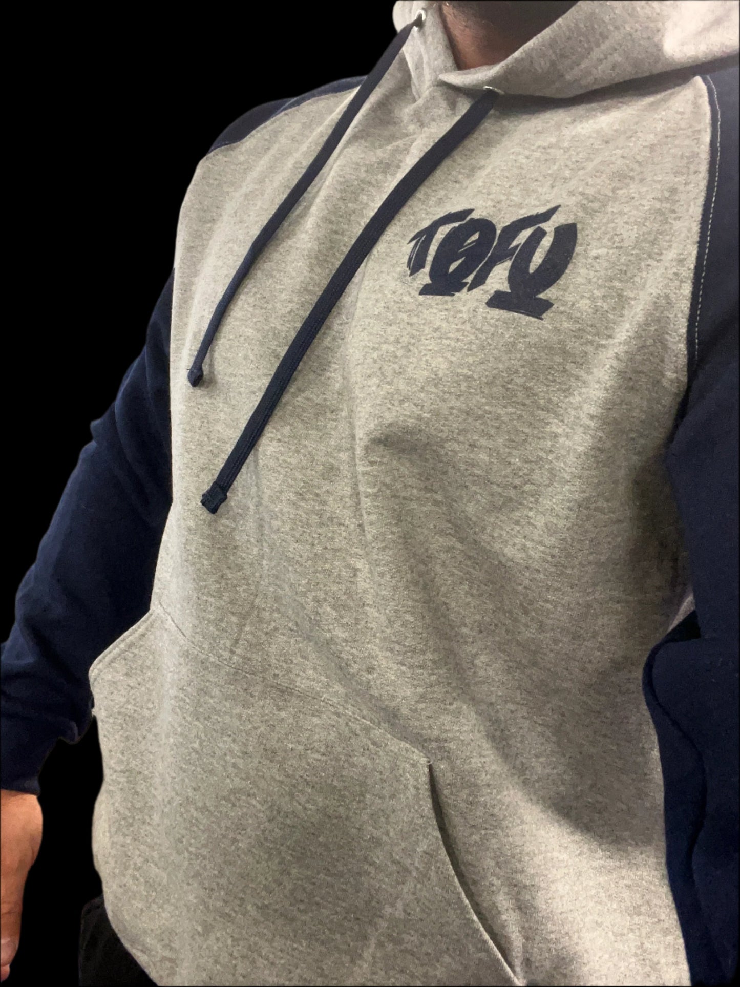 Grey Banner Hoodie